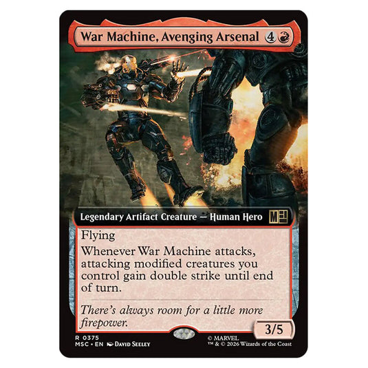 War Machine, Avenging Arsenal 0375 card from the Magic The Gathering set Marvel Super Heroes Commander