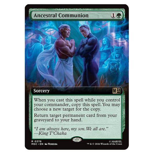 Ancestral Communion 0376 card from the Magic The Gathering set Marvel Super Heroes Commander