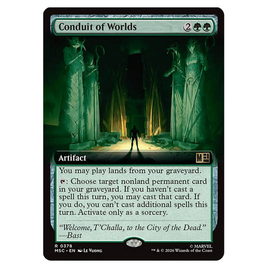 Conduit of Worlds 0378 card from the Magic The Gathering set Marvel Super Heroes Commander