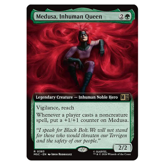 Medusa, Inhuman Queen 0383 card from the Magic The Gathering set Marvel Super Heroes Commander