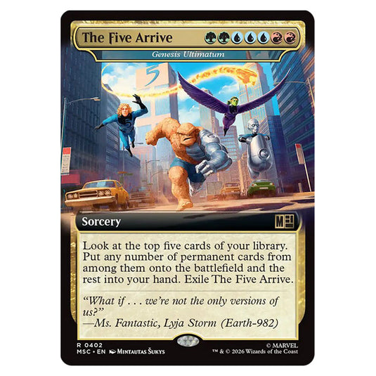 Genesis Ultimatum 0402 card from the Magic The Gathering set Marvel Super Heroes Commander