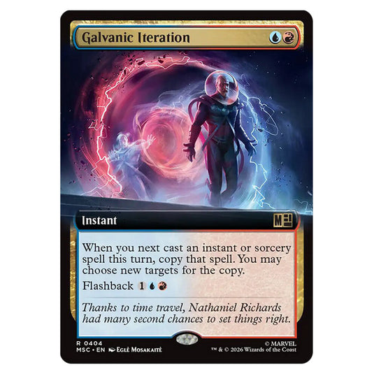 Galvanic Iteration 0404 card from the Magic The Gathering set Marvel Super Heroes Commander