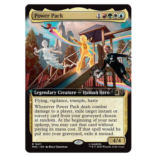 Power Pack 0411 card from the Magic The Gathering set Marvel Super Heroes Commander