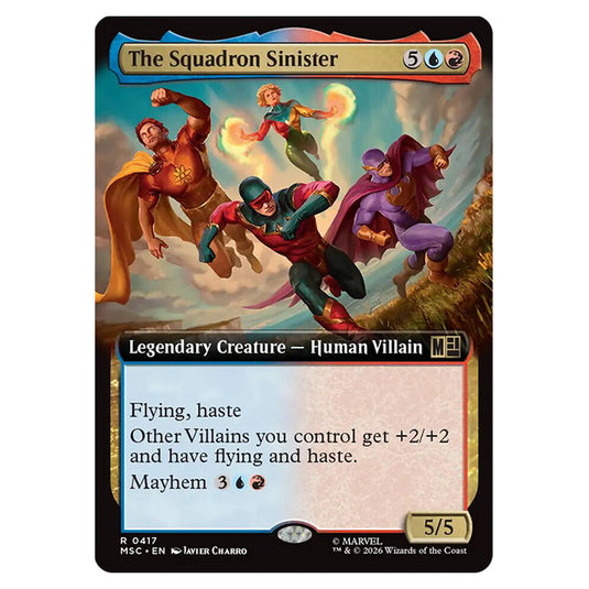 The Squadron Sinister 0417 card from the Magic The Gathering set Marvel Super Heroes Commander