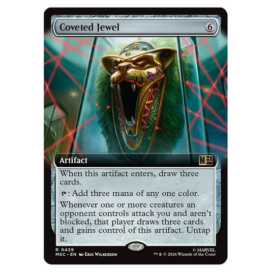 Coveted Jewel 0429 card from the Magic The Gathering set Marvel Super Heroes Commander
