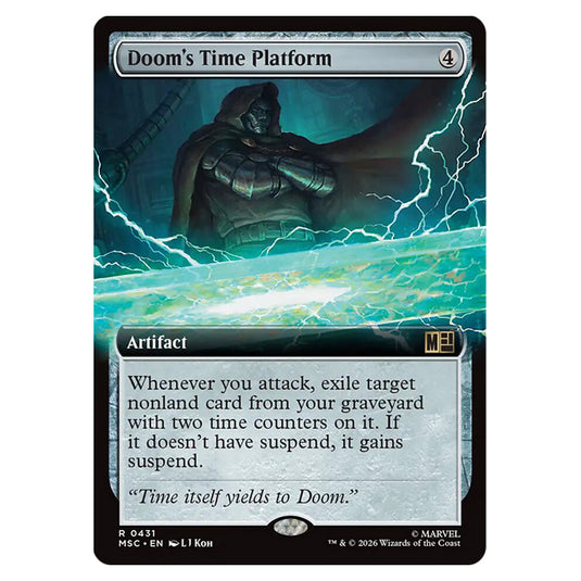 Doom's Time Platform 0431 card from the Magic The Gathering set Marvel Super Heroes Commander