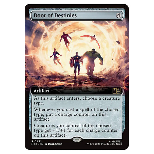 Door of Destinies 0432 card from the Magic The Gathering set Marvel Super Heroes Commander