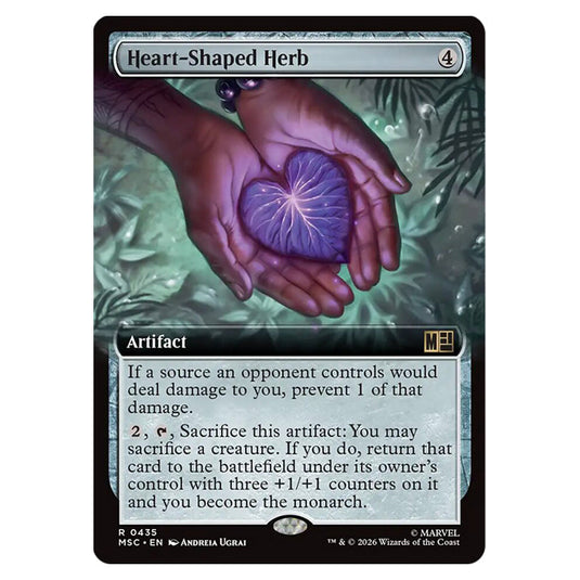 Heart-Shaped Herb 0435 card from the Magic The Gathering set Marvel Super Heroes Commander