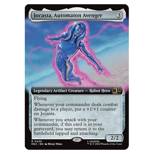 Jocasta, Automaton Avenger 0439 card from the Magic The Gathering set Marvel Super Heroes Commander
