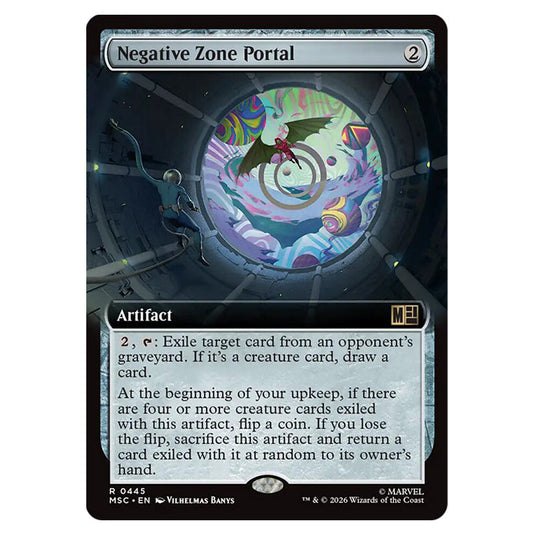 Negative Zone Portal 0445 card from the Magic The Gathering set Marvel Super Heroes Commander