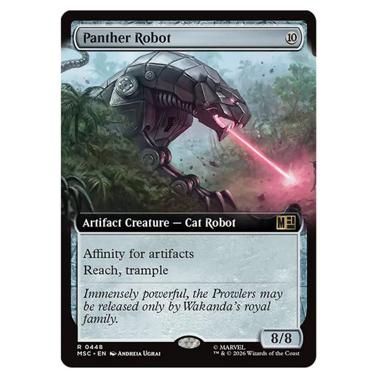 Panther Robot 0448 card from the Magic The Gathering set Marvel Super Heroes Commander