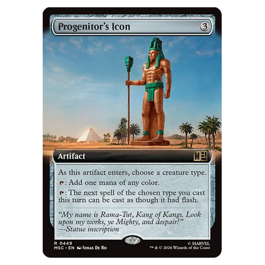 Progenitor's Icon 0449 card from the Magic The Gathering set Marvel Super Heroes Commander