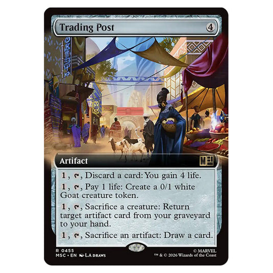 Trading Post 0455 card from the Magic The Gathering set Marvel Super Heroes Commander