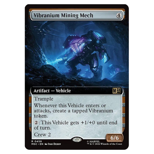Vibranium Mining Mech 0458 card from the Magic The Gathering set Marvel Super Heroes Commander