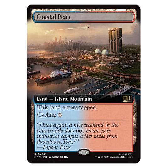 Coastal Peak 0467 card from the Magic The Gathering set Marvel Super Heroes Commander