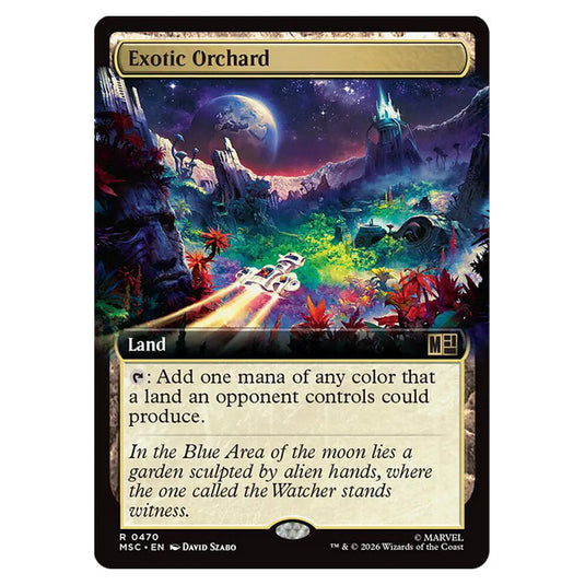 Exotic Orchard 0470 card from the Magic The Gathering set Marvel Super Heroes Commander