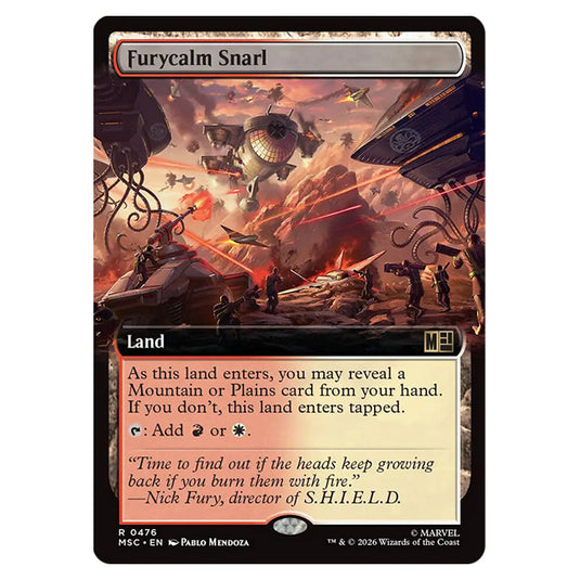 Furycalm Snarl 0476 card from the Magic The Gathering set Marvel Super Heroes Commander