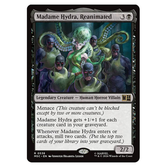 Madame Hydra, Reanimated 0538 card from the Magic The Gathering set Marvel Super Heroes Commander
