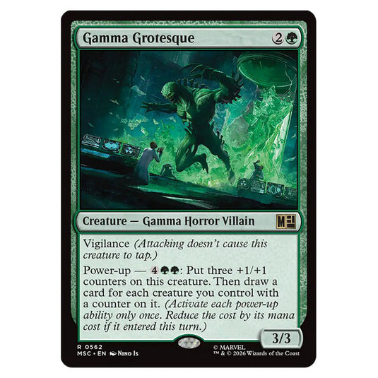 Gamma Grotesque 0562 card from the Magic The Gathering set Marvel Super Heroes Commander