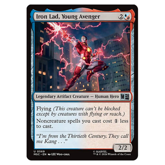 Iron Lad, Young Avenger 0569 card from the Magic The Gathering set Marvel Super Heroes Commander