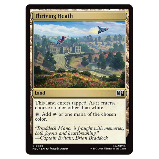 Thriving Heath 0580 card from the Magic The Gathering set Marvel Super Heroes Commander