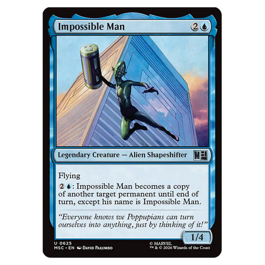 Impossible Man 0625 card from the Magic The Gathering set Marvel Super Heroes Commander