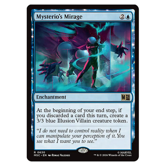 Mysterio's Mirage 0630 card from the Magic The Gathering set Marvel Super Heroes Commander