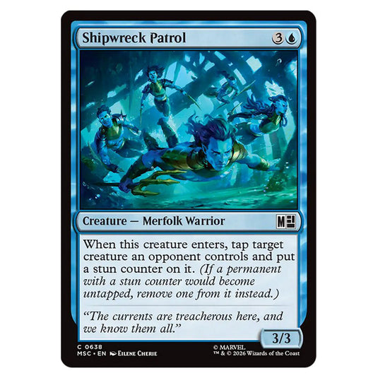 Shipwreck Patrol 0638 card from the Magic The Gathering set Marvel Super Heroes Commander
