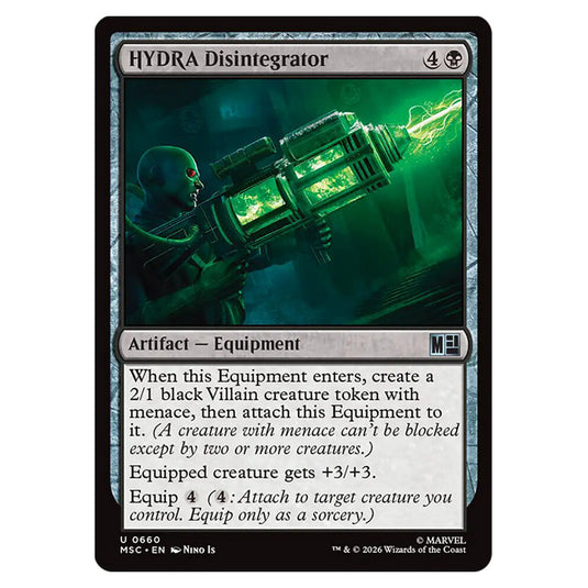 HYDRA Disintegrator 0660 card from the Magic The Gathering set Marvel Super Heroes Commander