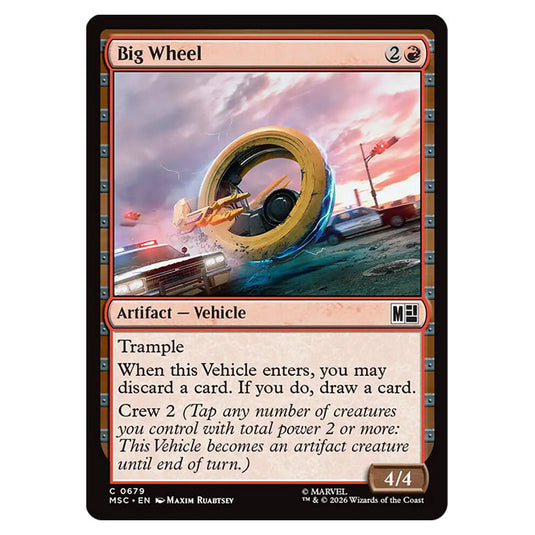 Big Wheel 0679 card from the Magic The Gathering set Marvel Super Heroes Commander