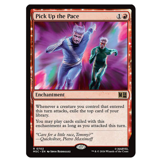 Pick Up the Pace 0702 card from the Magic The Gathering set Marvel Super Heroes Commander