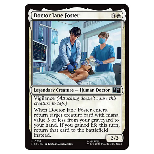 Doctor Jane Foster 0757 card from the Magic The Gathering set Marvel Super Heroes Commander