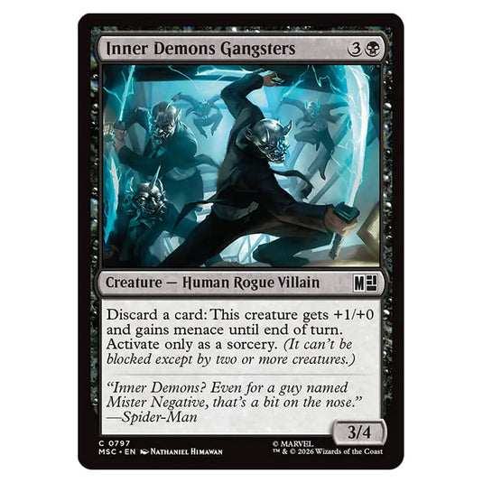 Inner Demons Gangsters 0797 card from the Magic The Gathering set Marvel Super Heroes Commander