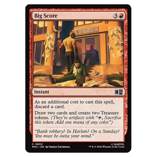 Big Score 0802 card from the Magic The Gathering set Marvel Super Heroes Commander