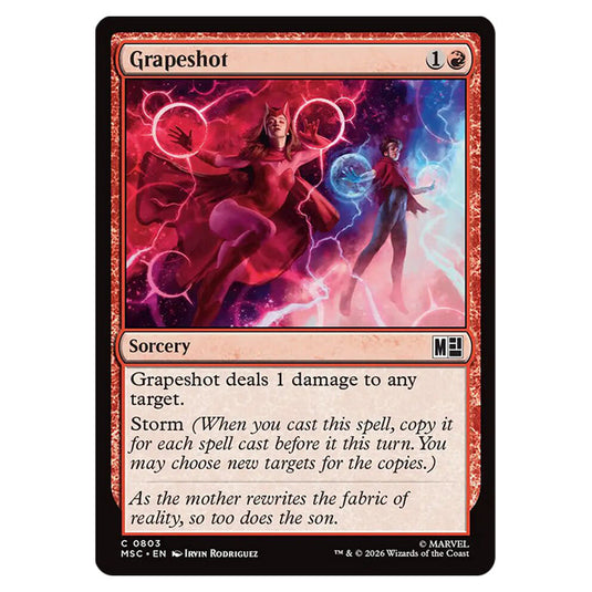 Grapeshot 0803 card from the Magic The Gathering set Marvel Super Heroes Commander