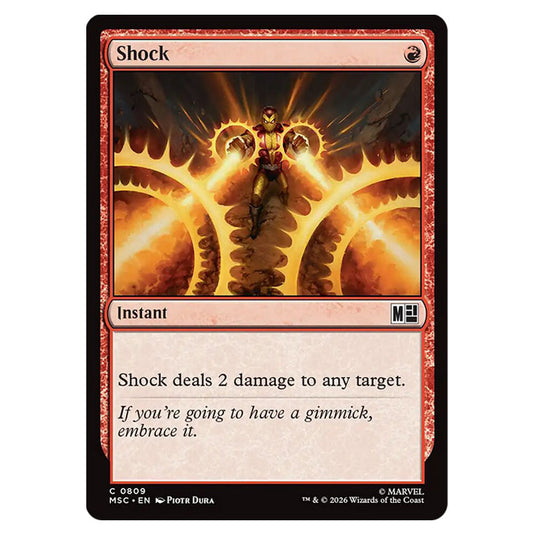 Shock 0809 card from the Magic The Gathering set Marvel Super Heroes Commander