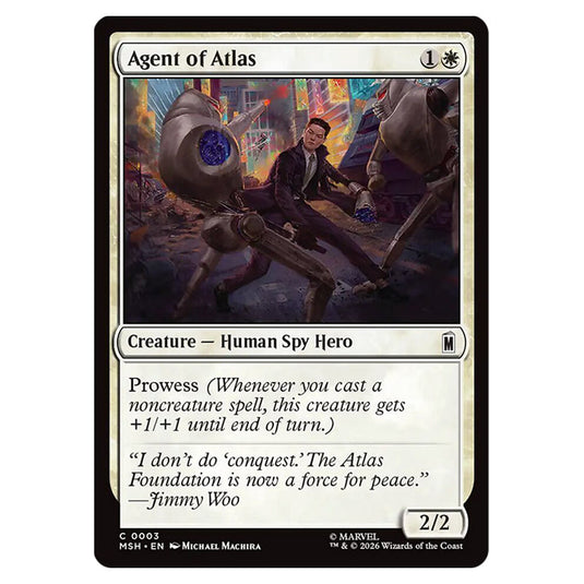 Agent of Atlas 0003 card from the Magic The Gathering set Marvel Super Heroes