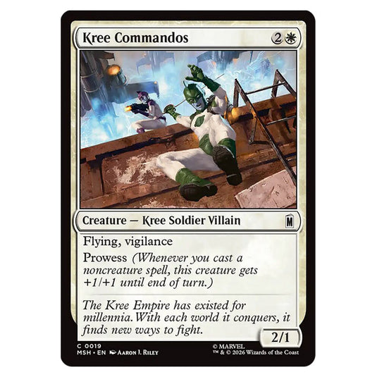 Kree Commandos 0019 card from the Magic The Gathering set Marvel Super Heroes