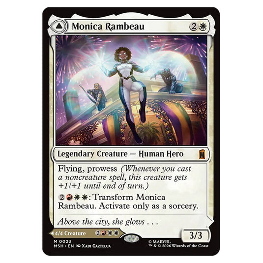 Monica Rambeau // Photon, Living Light 0023 card from the Magic The Gathering set Marvel Super Heroes