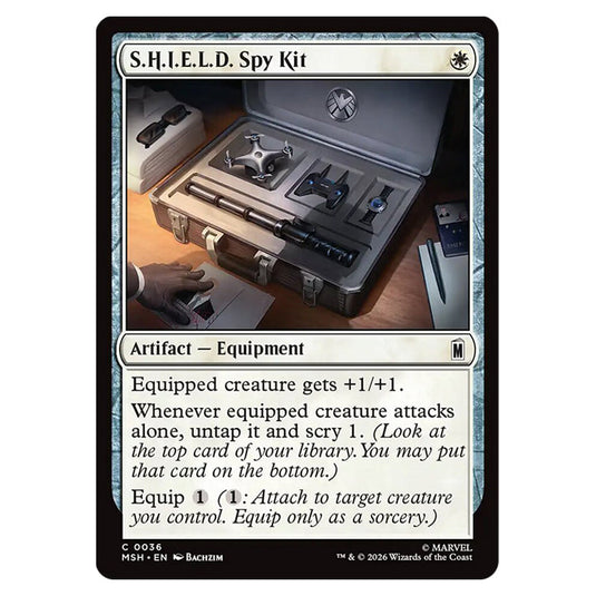 S.H.I.E.L.D. Spy Kit 0036 card from the Magic The Gathering set Marvel Super Heroes