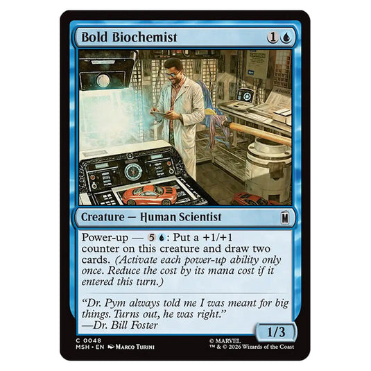 Bold Biochemist 0048 card from the Magic The Gathering set Marvel Super Heroes