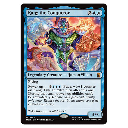 Kang the Conqueror 0062 card from the Magic The Gathering set Marvel Super Heroes