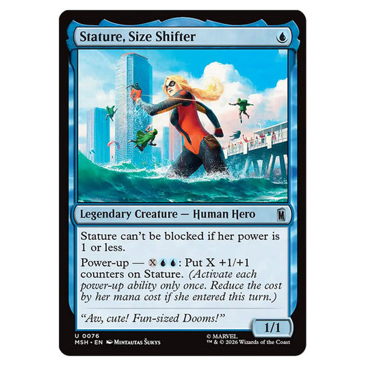 Stature, Size Shifter 0076 card from the Magic The Gathering set Marvel Super Heroes