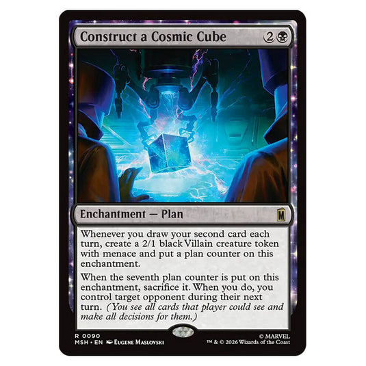 Construct a Cosmic Cube 0090 card from the Magic The Gathering set Marvel Super Heroes