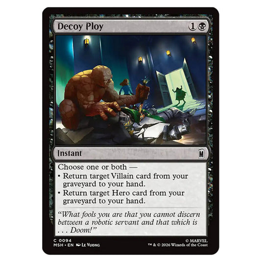 Decoy Ploy 0094 card from the Magic The Gathering set Marvel Super Heroes
