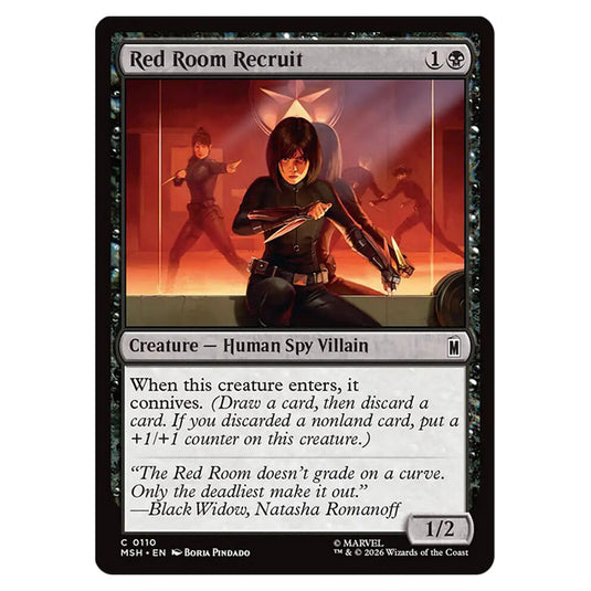 Red Room Recruit 0110 card from the Magic The Gathering set Marvel Super Heroes