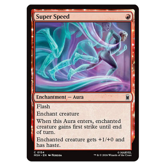 Super Speed 0154 card from the Magic The Gathering set Marvel Super Heroes