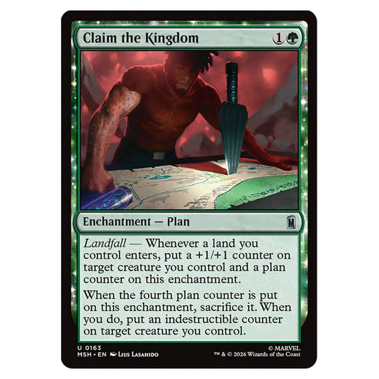 Claim the Kingdom 0163 card from the Magic The Gathering set Marvel Super Heroes