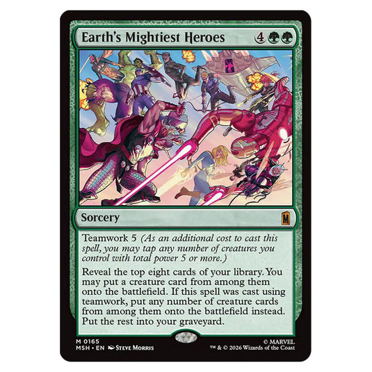 Earth's Mightiest Heroes 0165 card from the Magic The Gathering set Marvel Super Heroes