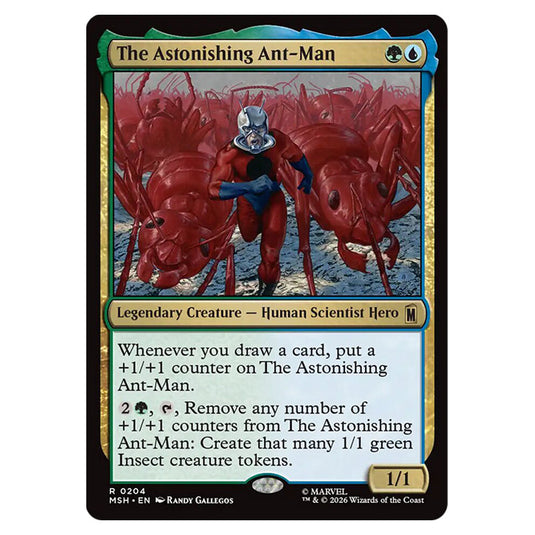 The Astonishing Ant-Man 0204 card from the Magic The Gathering set Marvel Super Heroes